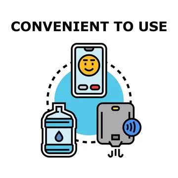Digital device connecting daily use objects convenience concept Stock Illustration