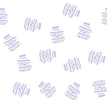 Digital device dancer glyph vector seamless pattern Stock Illustration