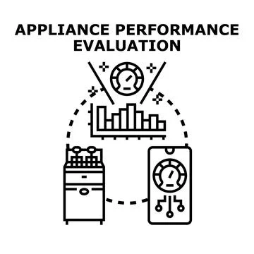 Digital device performance evaluation and data analysis Stock Illustration