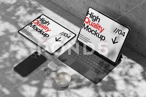 Digital Device Presentation Mockup PSD Template