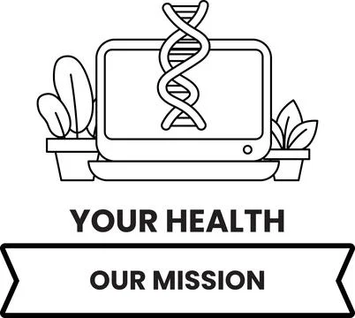 Digital device shows DNA helix on screen Stock Illustration