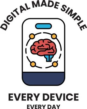 A digital device that is simple and easy to use Stock-Illustration