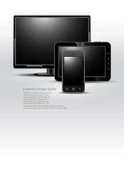 Digital devices design Stock Illustration