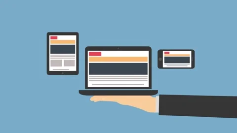 Digital Devices in Hand Illustrating Modern Technology and Connectivity Conce Stock Footage 341920201