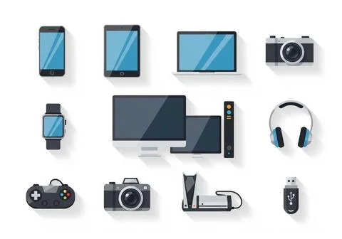 Digital Devices Icon Set vector illustration Stock Illustration