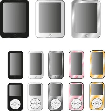 Digital devices Illustrazione stock