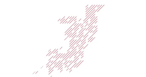 Digital Diagonal Motion Builds the Shape of Congo Video stock 323617398