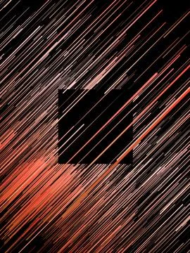 Digital diagonal orange lines abstract background. Geometric pattern. 3d render 스톡 일러스트