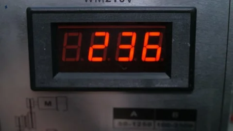 Digital Dial Rev Speed Stock Footage 223378869