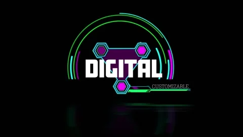 Digital Dials With Glitch Stock After Effects