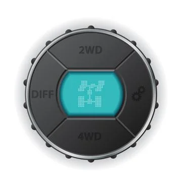 Digital differential control panel Stock Illustration