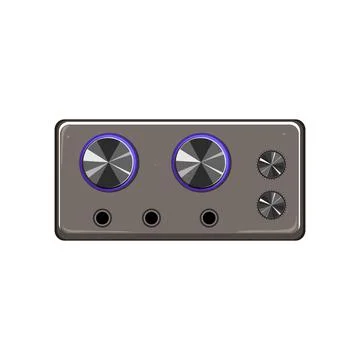 Digital digital amplifier cartoon vector illustration イラスト素材