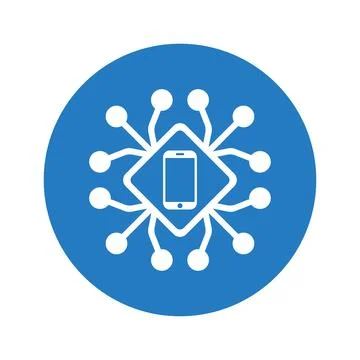 Digital, digitization, tech icon. Stock Illustration