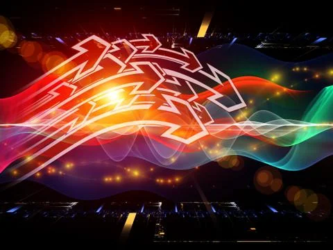 Digital Directions Stock Illustration