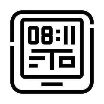 Digital display board showing numbers and information イラスト素材