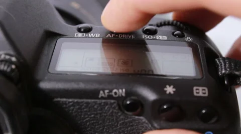 Digital display of the camera reflex Stock Footage 57745906