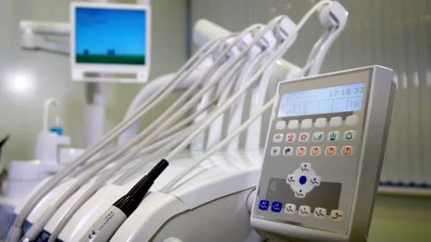 Digital display for dental tools operation indication Stock Footage 239434688