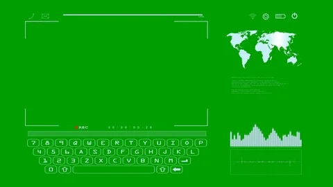 Digital display interface. Camera Viewfinder in calling. Video have 2 part Stockbeeldmateriaal 77465854