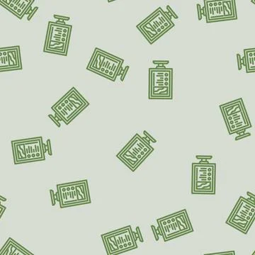 Digital display screen industry 3 line vector seamless pattern Illustrazione stock