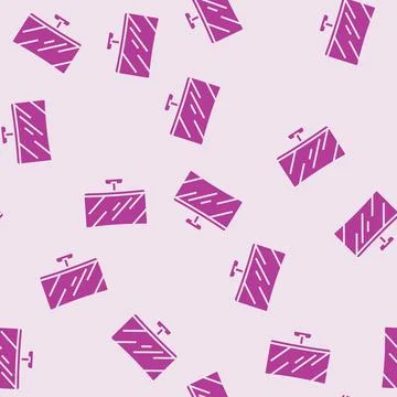 Digital display screen industry glyph seamless pattern Stock Illustration