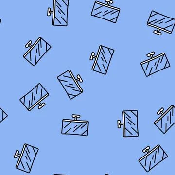 Digital display screen industry vector seamless pattern Stockillustratie