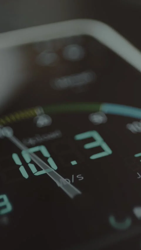 Digital display showing the results for the internet speed test, Upload speed Stock Footage 328354967