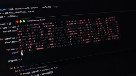 Digital display shows NOT FOUND in red pixelated characters on a dark backgro Stock Footage 322995653