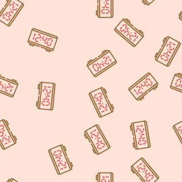 Digital display vector seamless pattern Stock Illustration