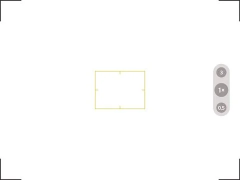 Digital display video recorder grid. Mobile phone camera viewfinder with square Stock Illustration