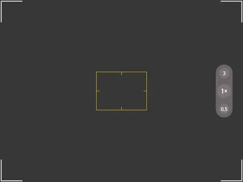 Digital display video recorder grid. Mobile phone camera viewfinder with square Stock Illustration