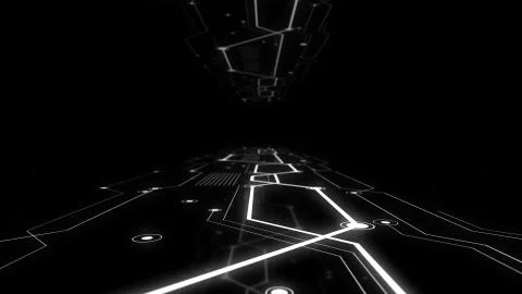 Digital Disruption concept abstract background. Illustrazione stock