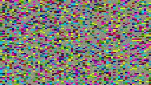 Digital Distortion Effect 4K — Bad TV Glitch Overlay Loop Stock Footage 329786485