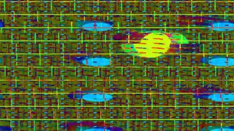 Digital Distortion Effect 4K — Bad TV Glitch Overlay Loop Stock Footage 329799416