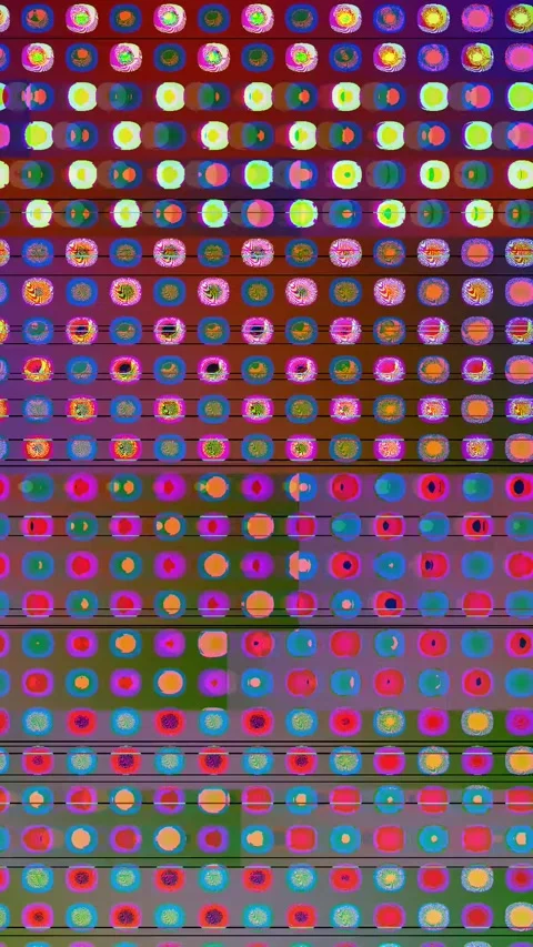 Digital Distortion Effect 4K Vertical — Bad TV Glitch Loop Stock Footage 329817133