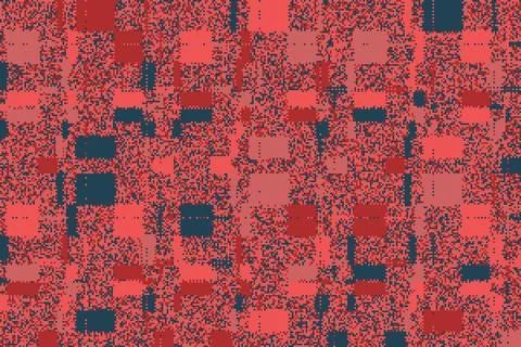 Digital distortion with future-inspired glitch elements and layered noise. .. Stockillustratie