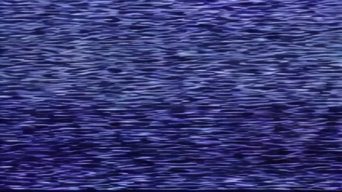 Digital Distortion  Signal Interference in Vivid Blue Stock Footage 301185336