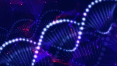Digital DNA background of plexus lines Illustrazione stock
