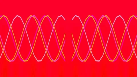 Digital dna helix animation, glowing double spiral abstract science backgroun Stock Footage 336887184