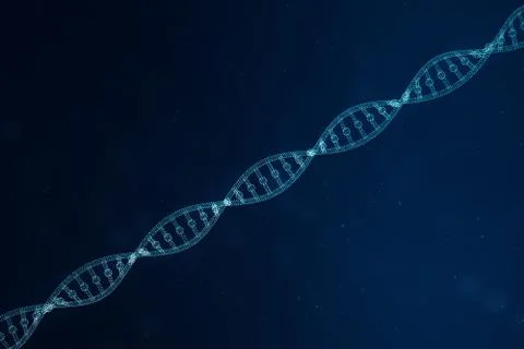 Digital DNA molecule, structure. Concept binary code human genome. DNA molecule イラスト素材