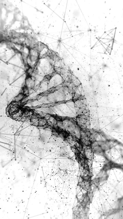 Digital DNA - Sci Fi Genetic Background Loop | Vertical Mobile Format Stock Footage 311454875