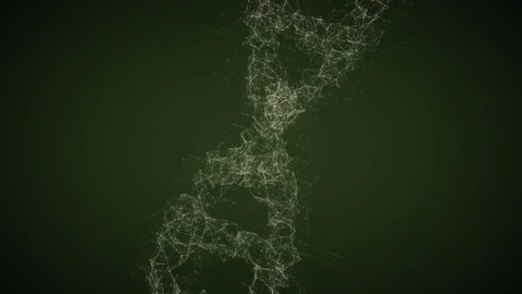 Digital DNA Structure Plexus. 3d render full HD Loop 動画素材 69859694