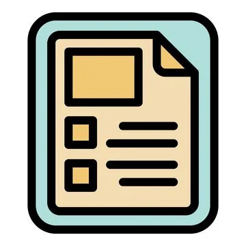 Digital document with checkboxes representing online form filling Illustrazione stock