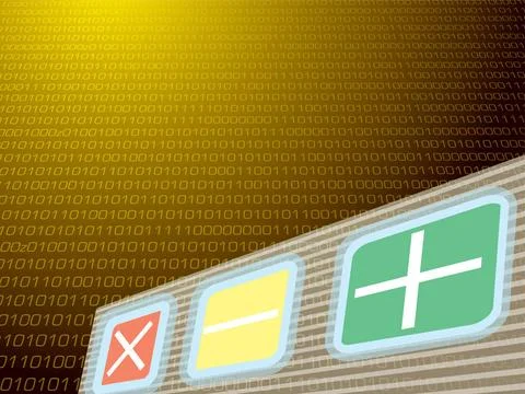 Digital document Illustrated background image of an open digital document ... Stock Photos