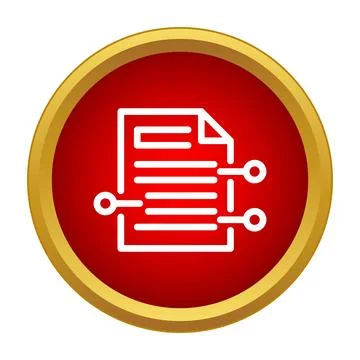 Digital document processing technology data management concept 스톡 일러스트