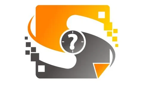 Digital Document Transfer Stock Illustration