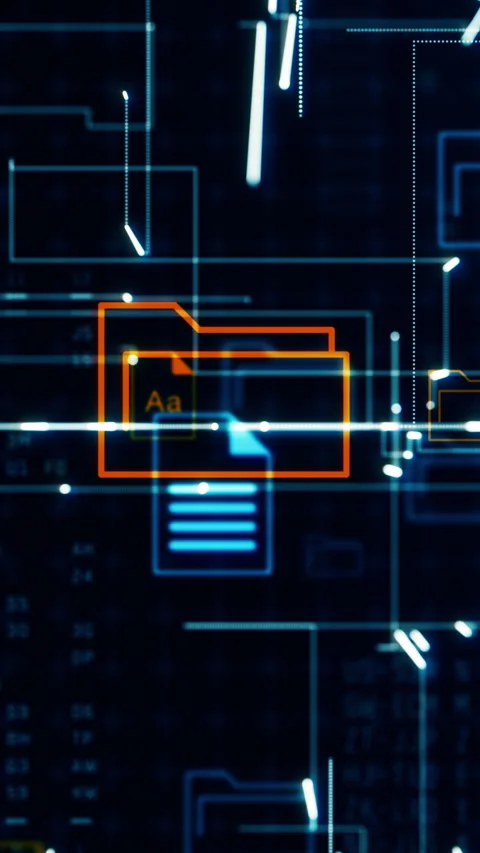 Digital documents management Stock Footage 301795823