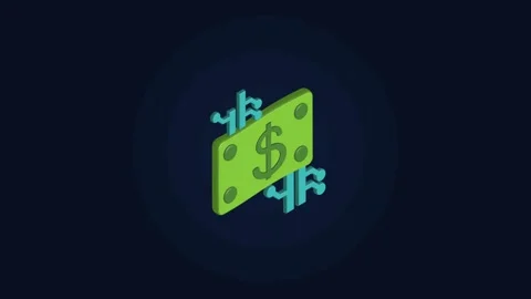 Digital dollar bill transforming into electronic circuits motion graphic, f.. Vídeo Stock 338994852