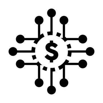 Digital dollar icon vector currency symbol for digital transactions for asset Stock Illustration