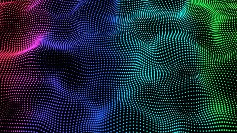 Digital dot background animation. Dot pattern with halftone effect. Abstrac.. 스톡 일러스트