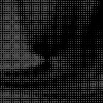 Digital dot half tone black texture. Vector pattern Stock Illustration